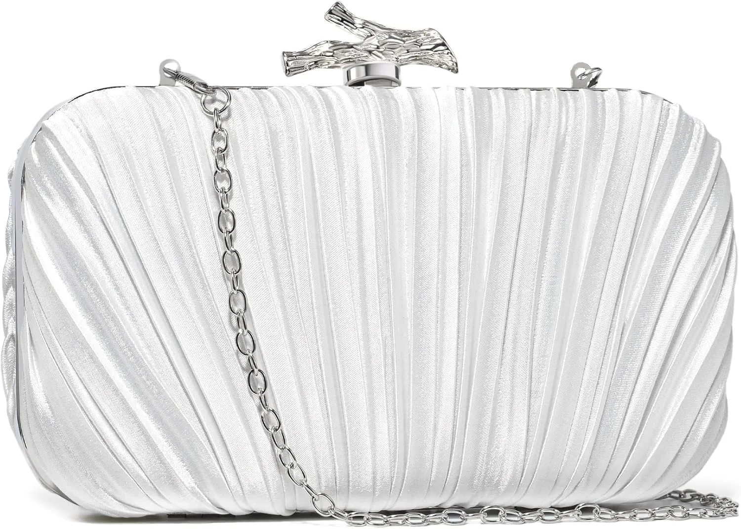 Clutch Purses for Women Evening/Wedding Chic Woven Bag Formal PU Leather Purse Designer Handbags for Women