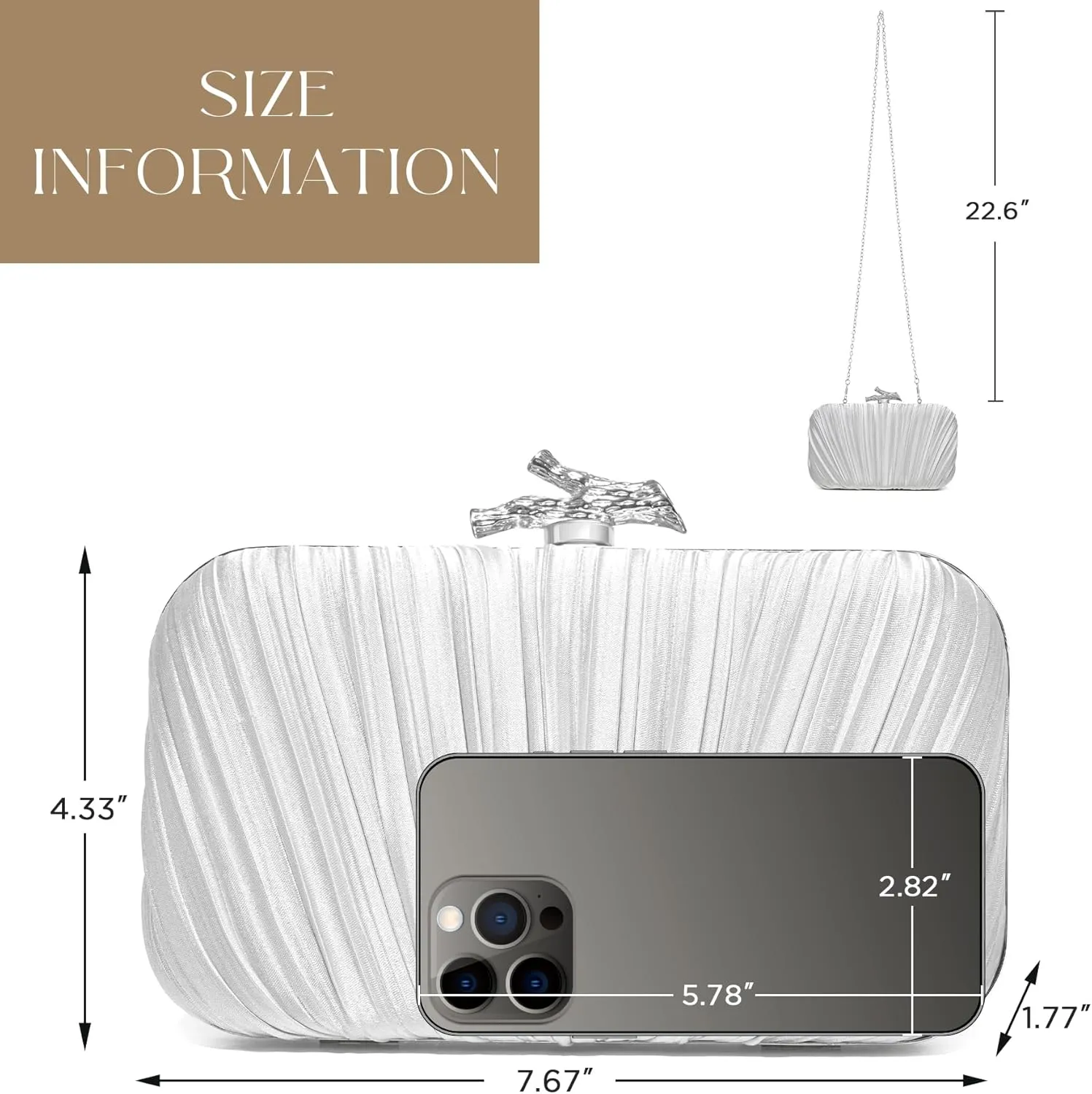 Clutch Purses for Women Evening/Wedding Chic Woven Bag Formal PU Leather Purse Designer Handbags for Women