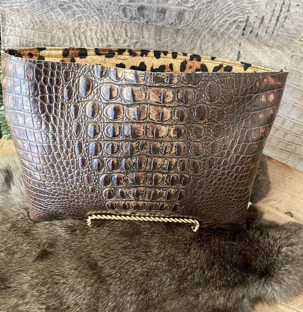 Coco Croc Clutch/Crossbody