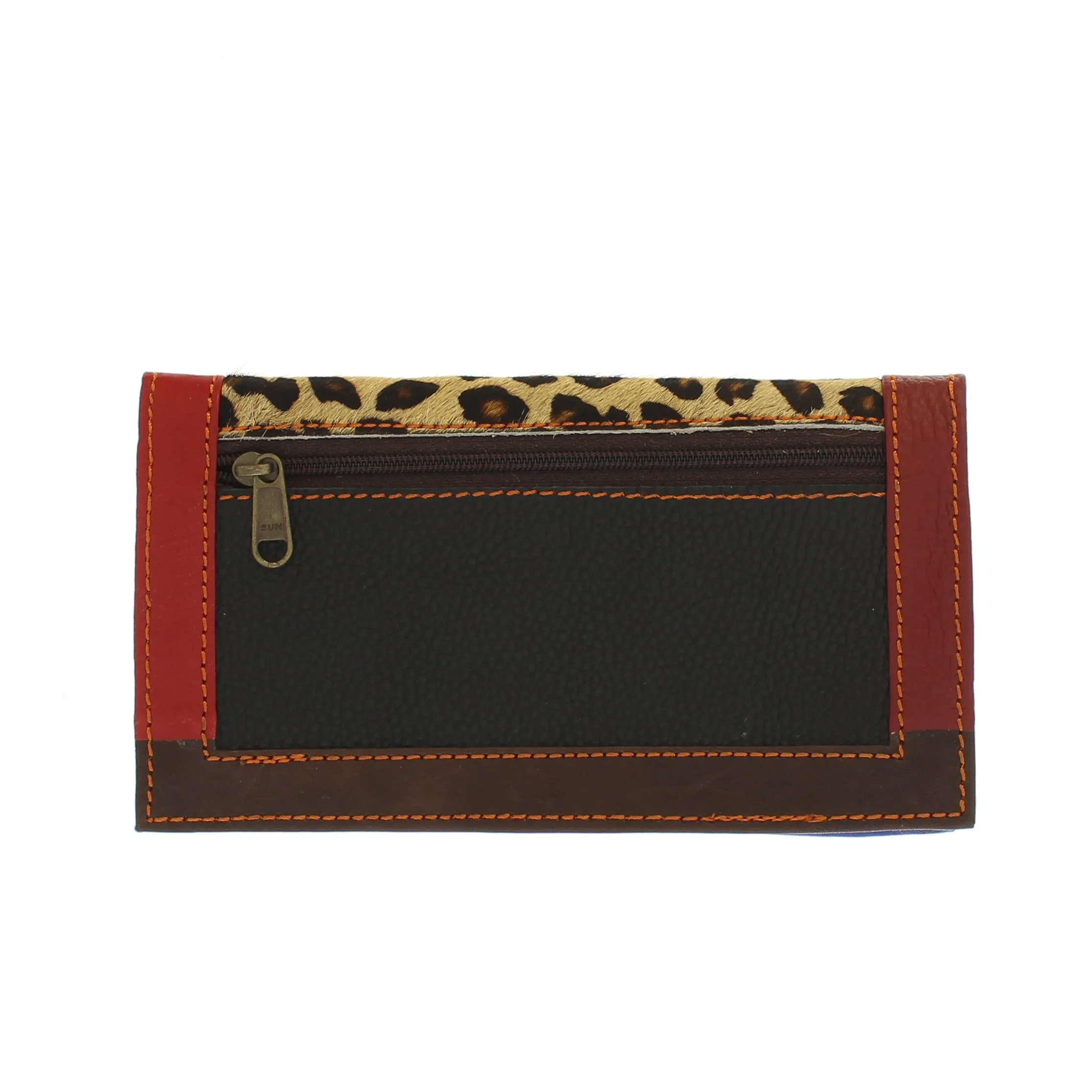 Colourful Animal Print Purse In Recycled Leather 102