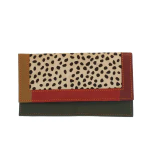 Colourful Animal Print Purse In Recycled Leather 103