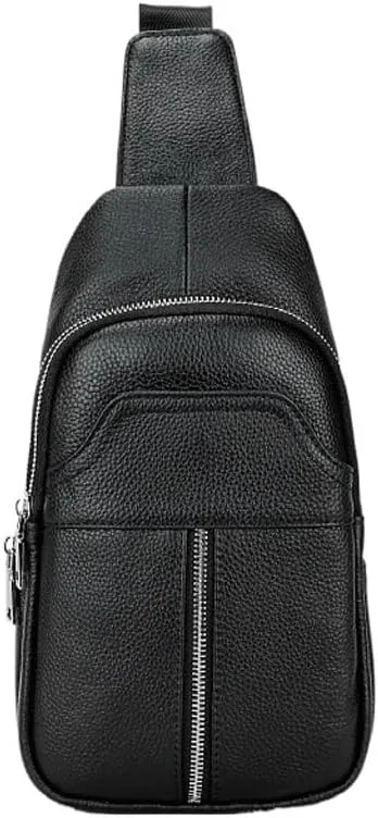 Crossbody Bag Soft Leather Chest Bag Shoulder Bag Chest Bag Storage Bag