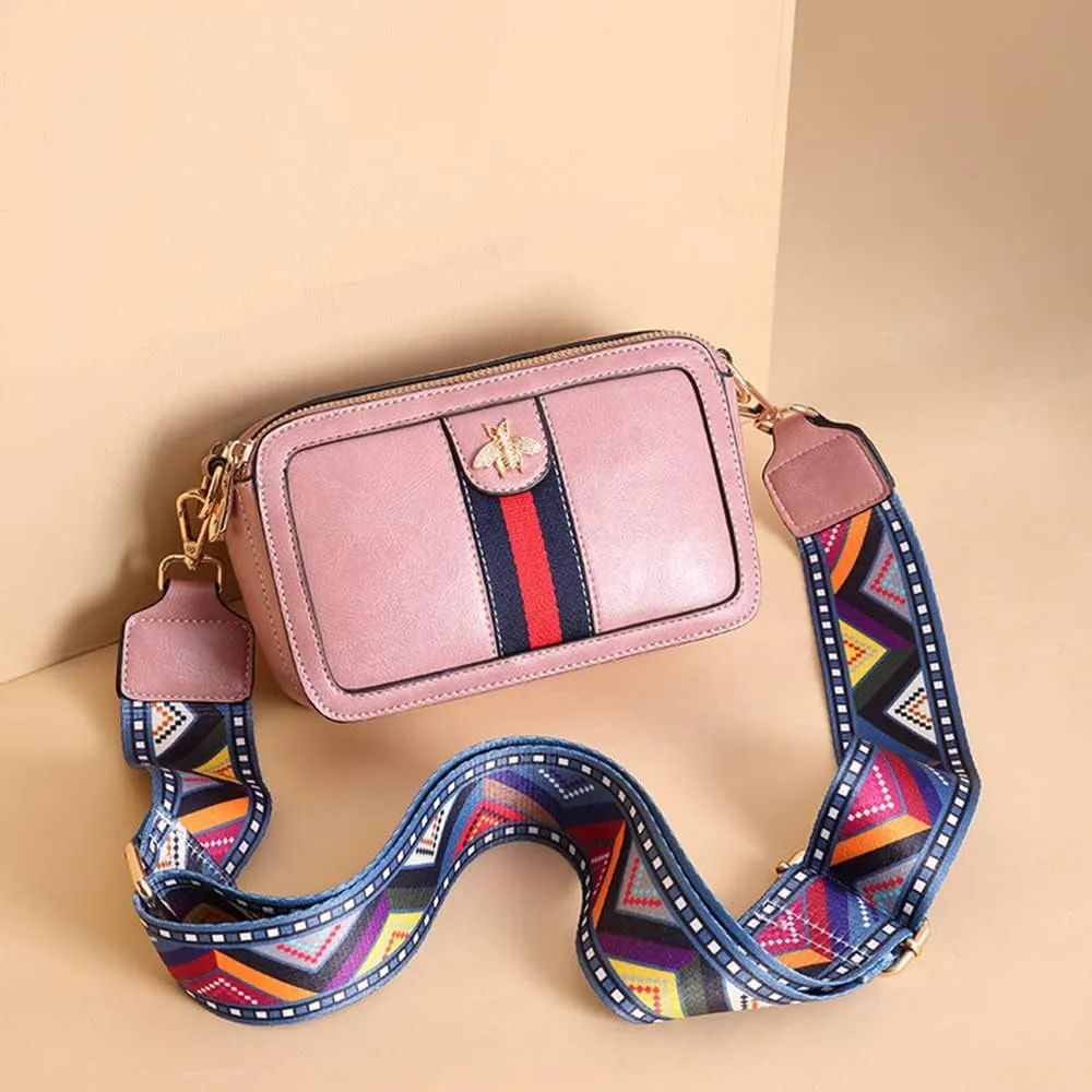 Crossbody Bags for Women,PU Leather Crossbody Purses for Women Shoulder Bag Retro Classic Purse Clutch Shoulder HandBag