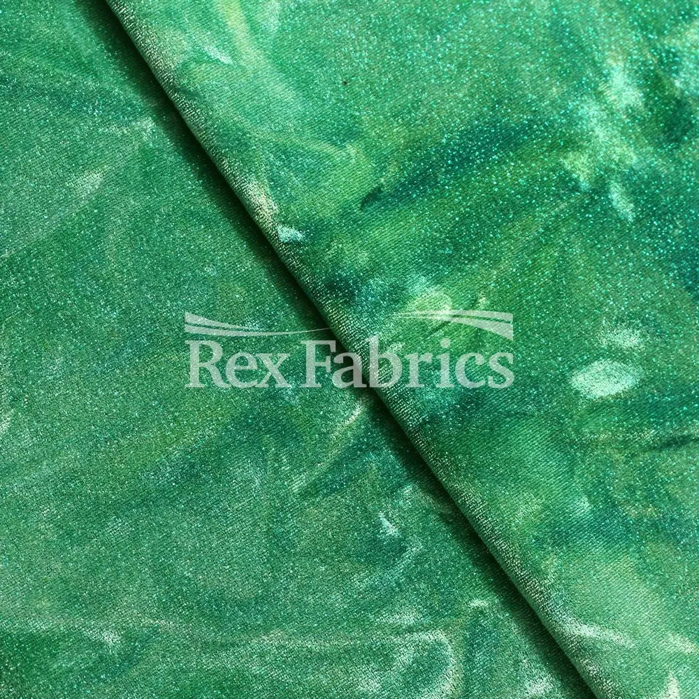 Crushed Tie Dye Velvet