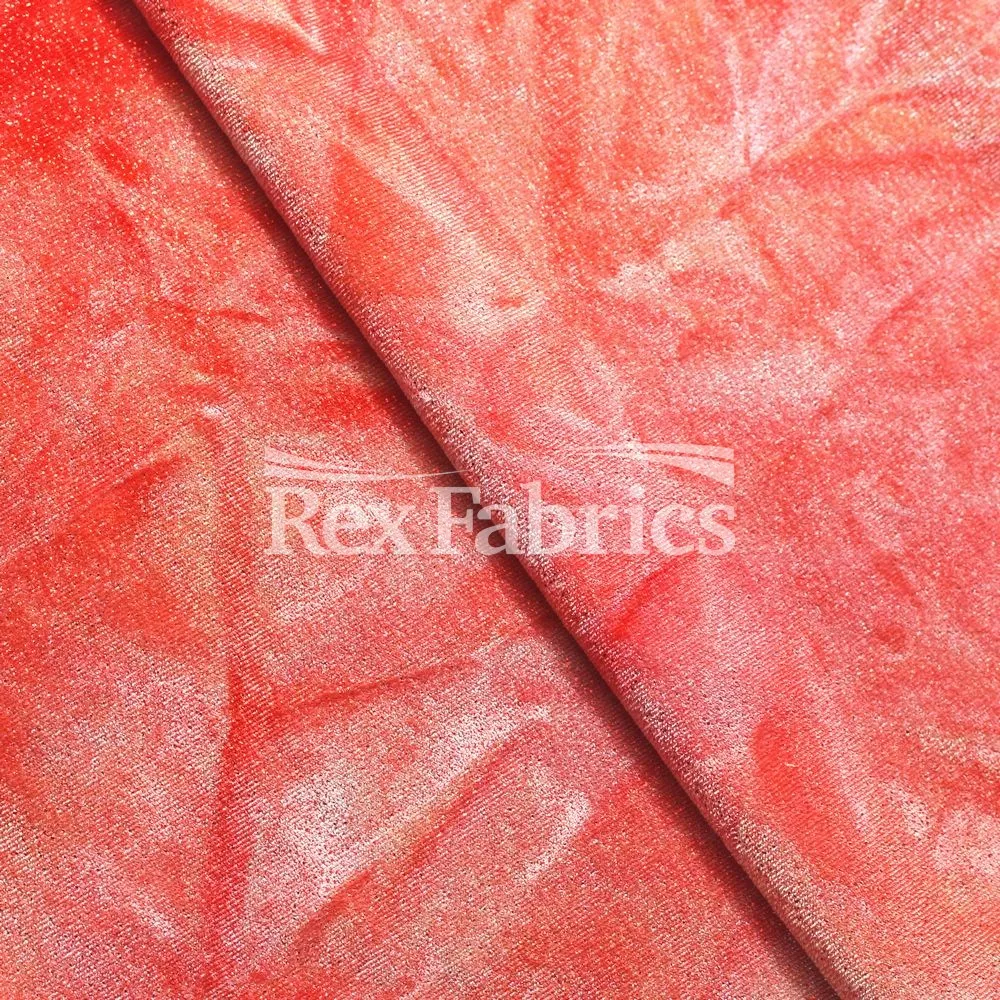 Crushed Tie Dye Velvet
