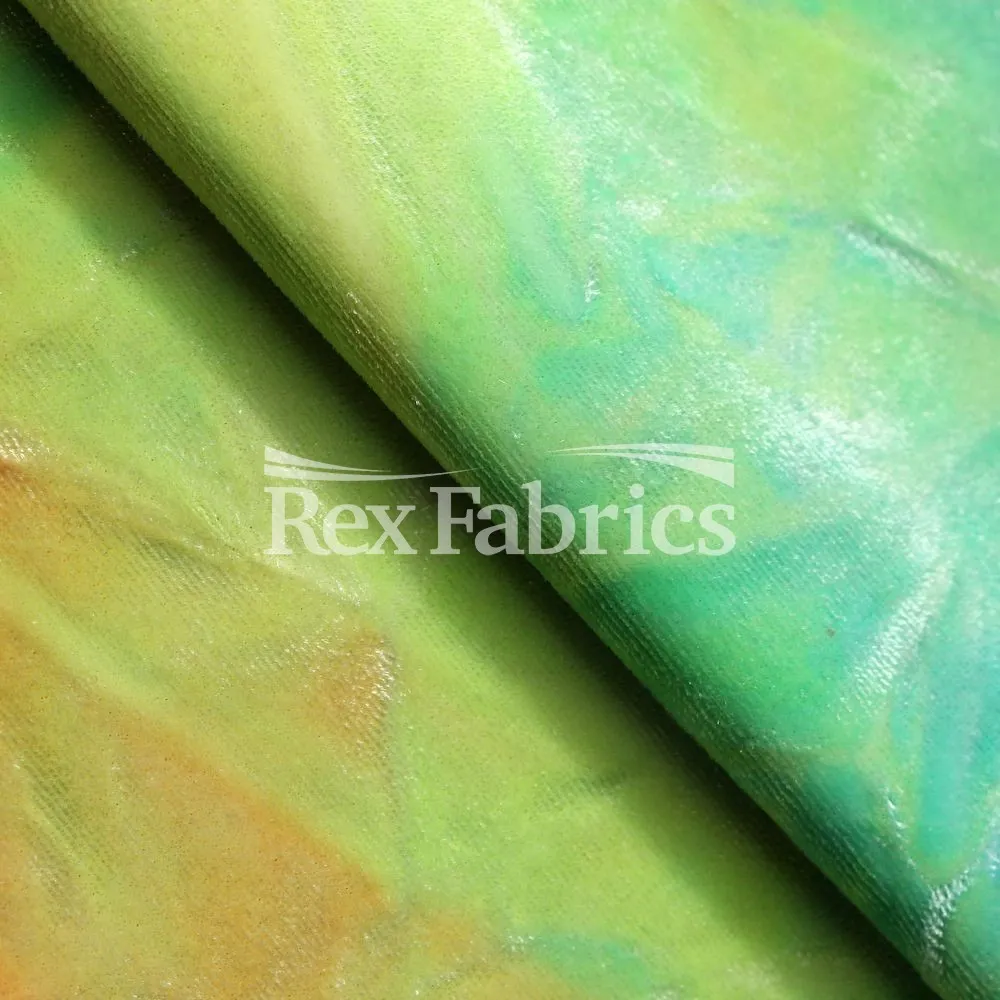 Crushed Tie Dye Velvet