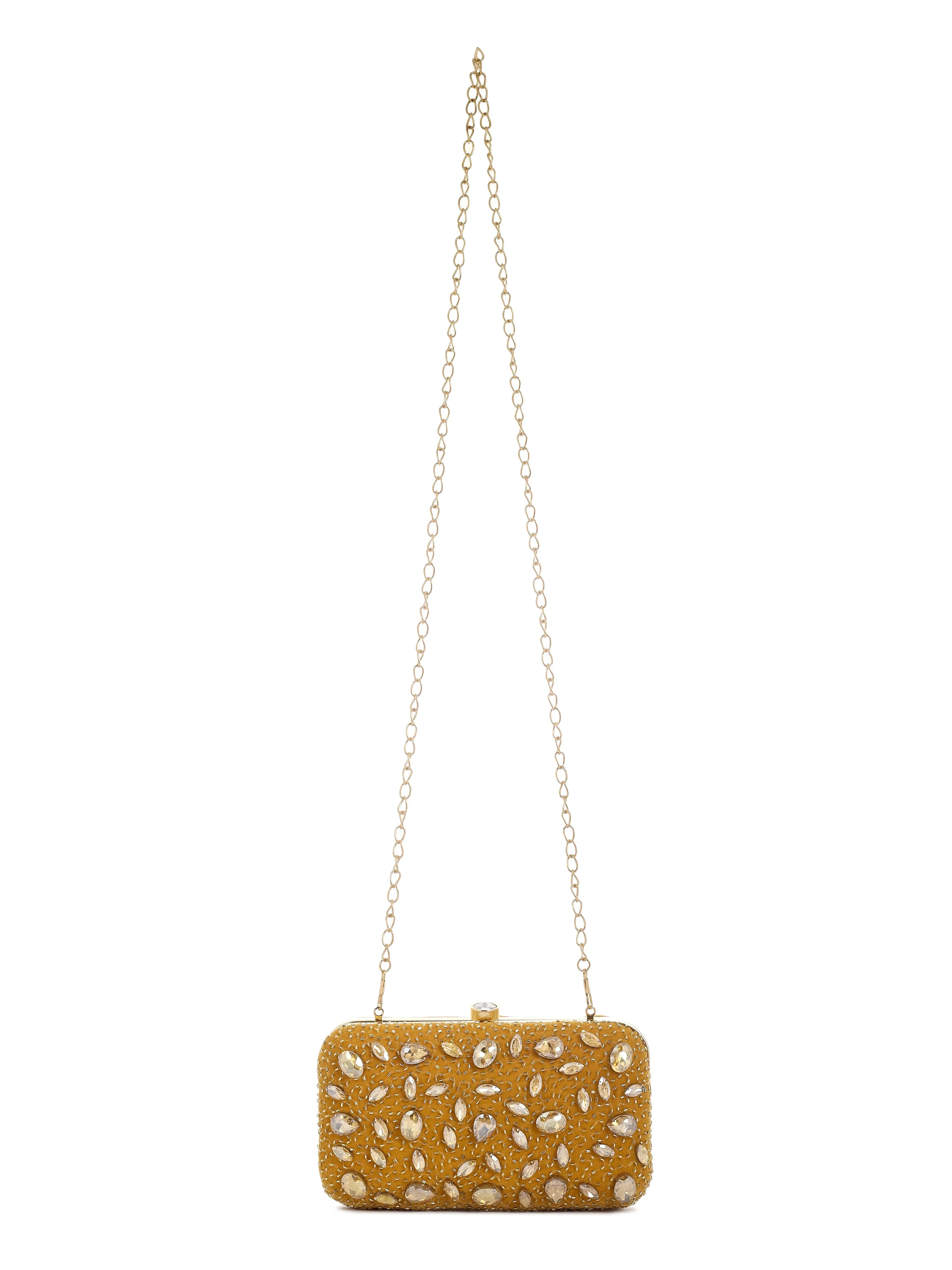 Crystal Studded Clutch