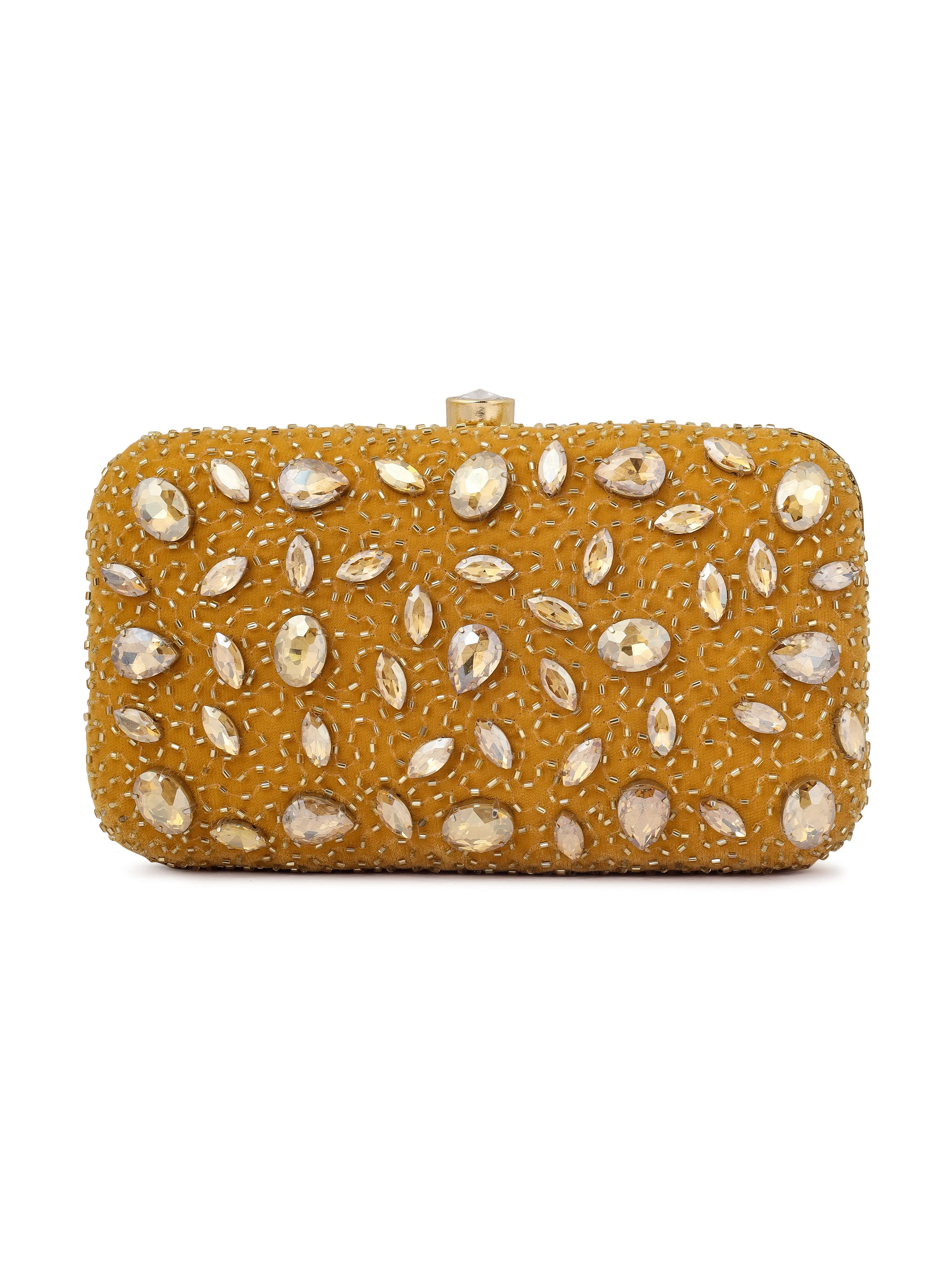 Crystal Studded Clutch