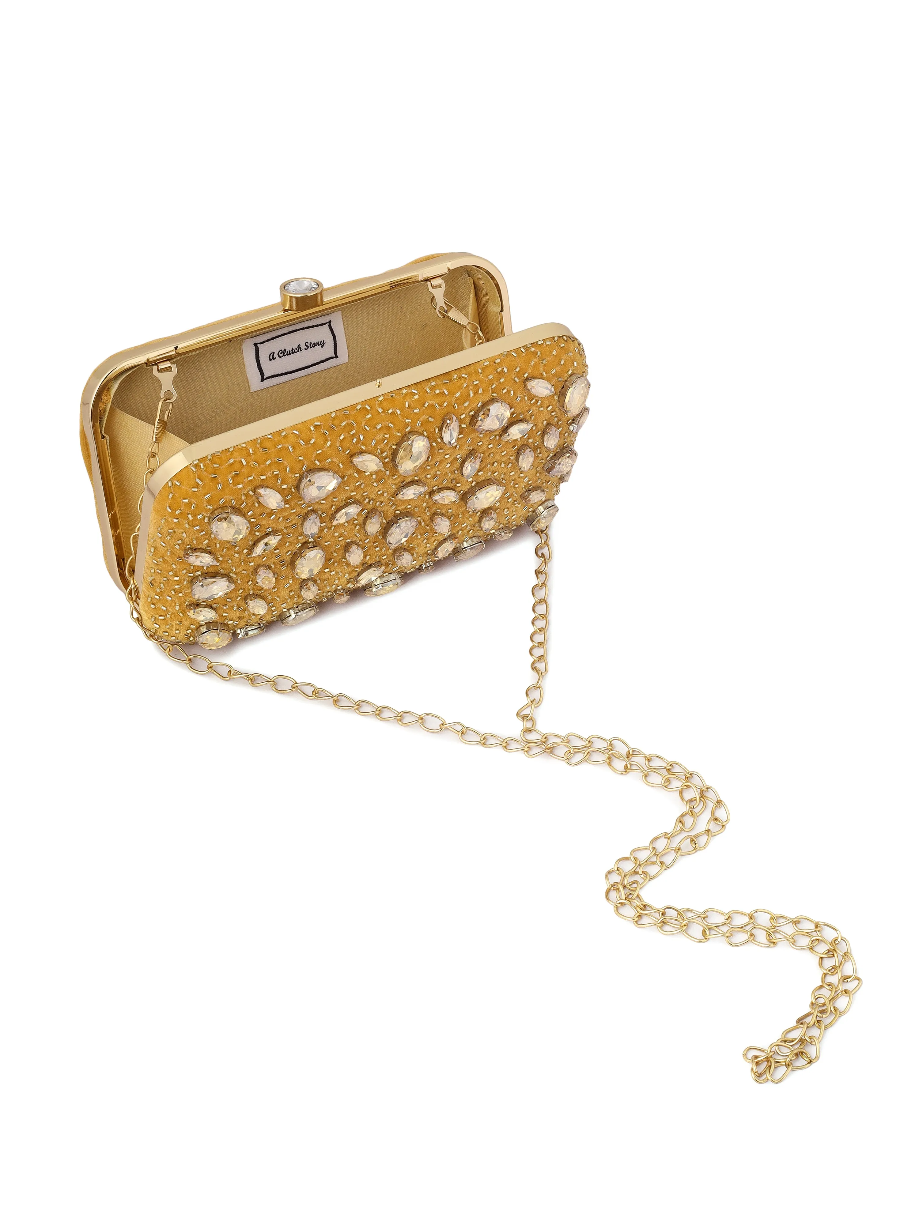 Crystal Studded Clutch