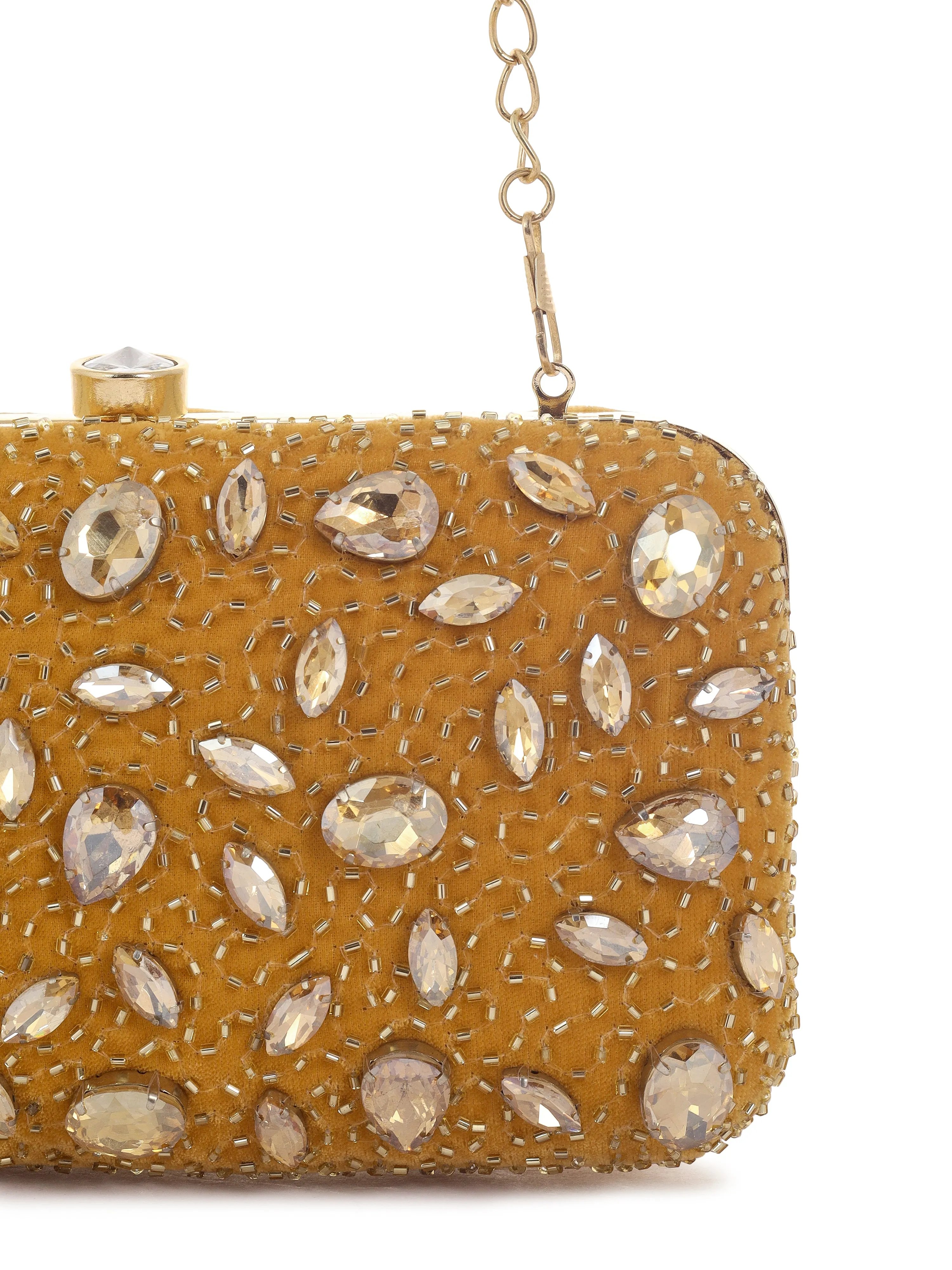 Crystal Studded Clutch