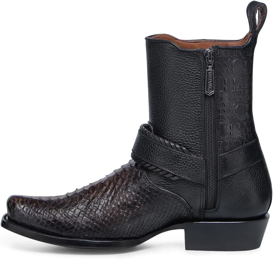 CUADRA | Boot for Men in Genuine Python Leather 1J3KPH Black and Brown