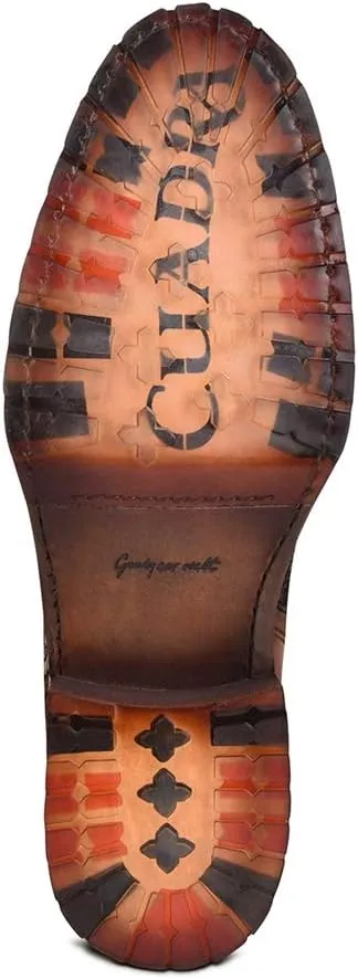 Cuadra Men's Boot in Genuine Python Leather and Bovine Leather with Zipper