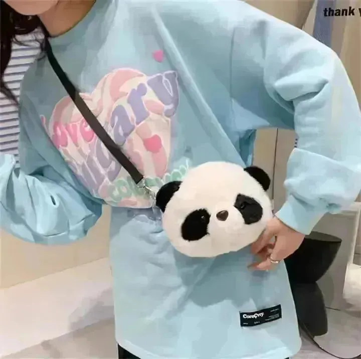 Cute Snoopy Dog & Panda Plush Handbags
