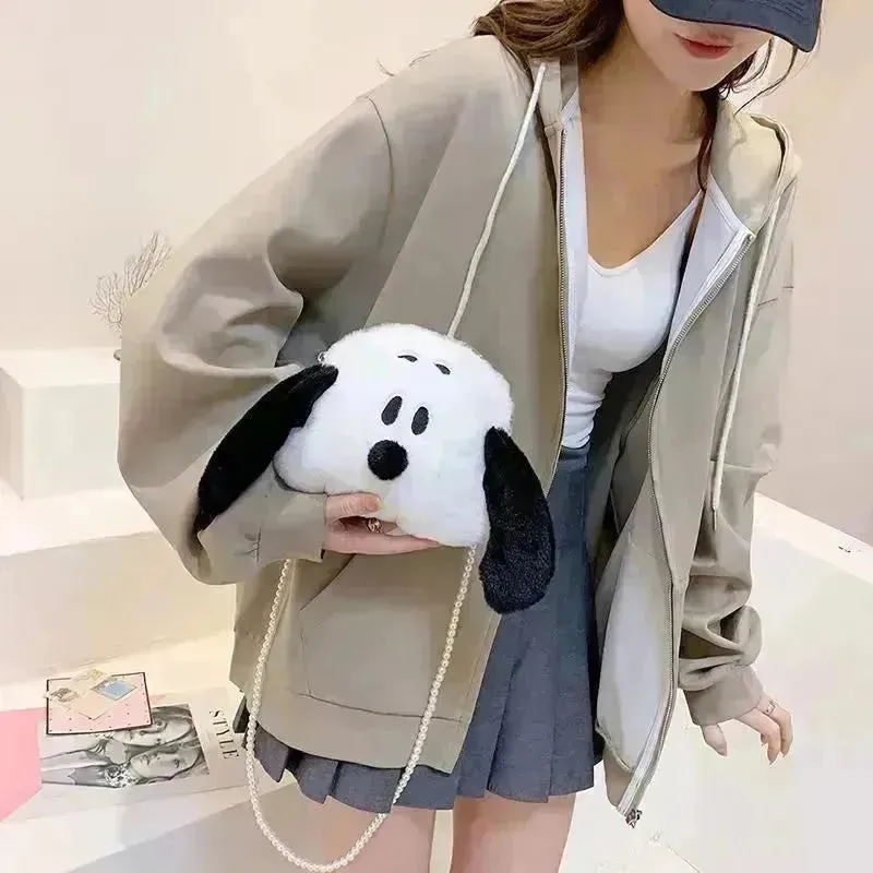 Cute Snoopy Dog & Panda Plush Handbags