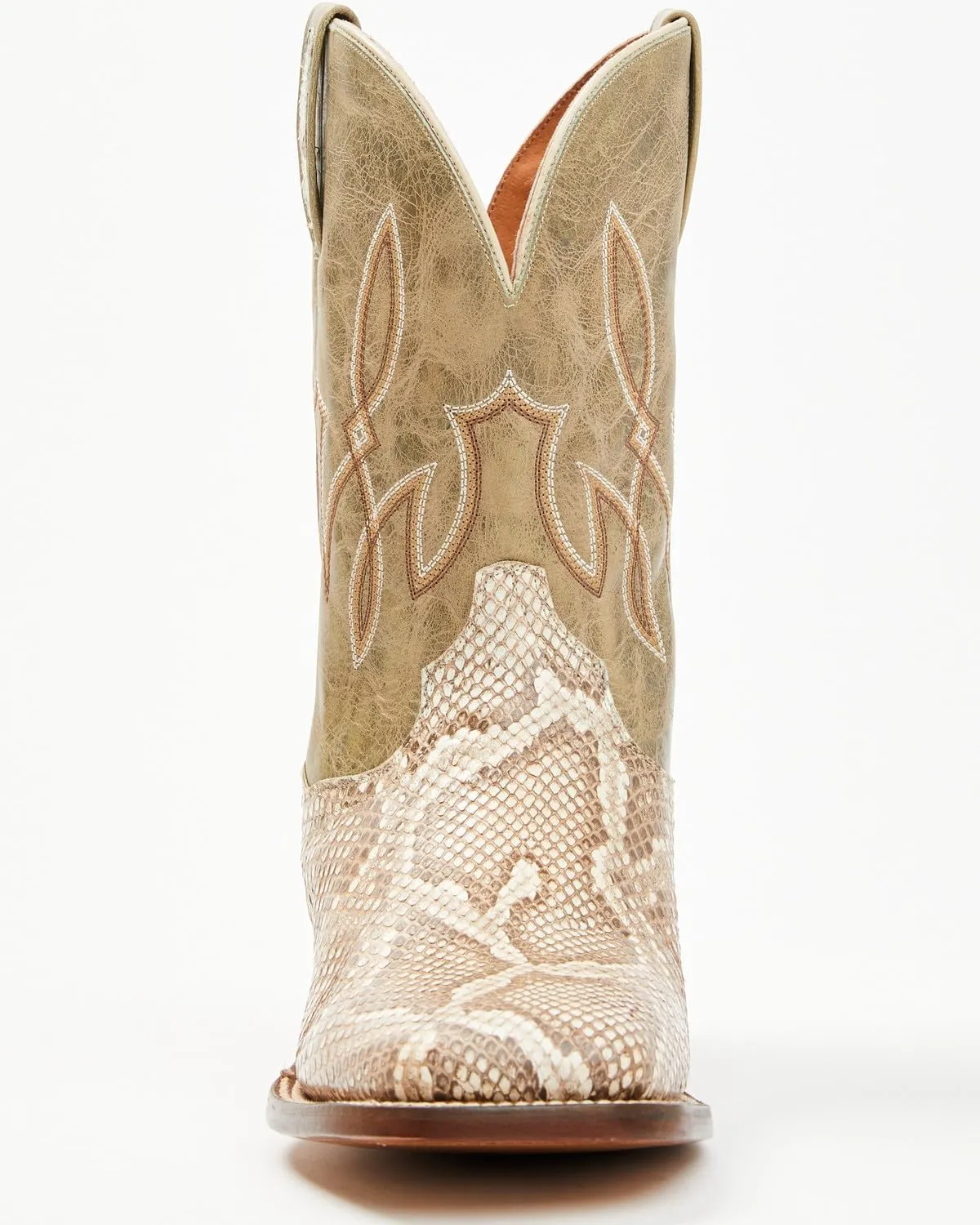 Dan Post Men's Exotic Python Western Boot Broad Square Toe - Dps1135