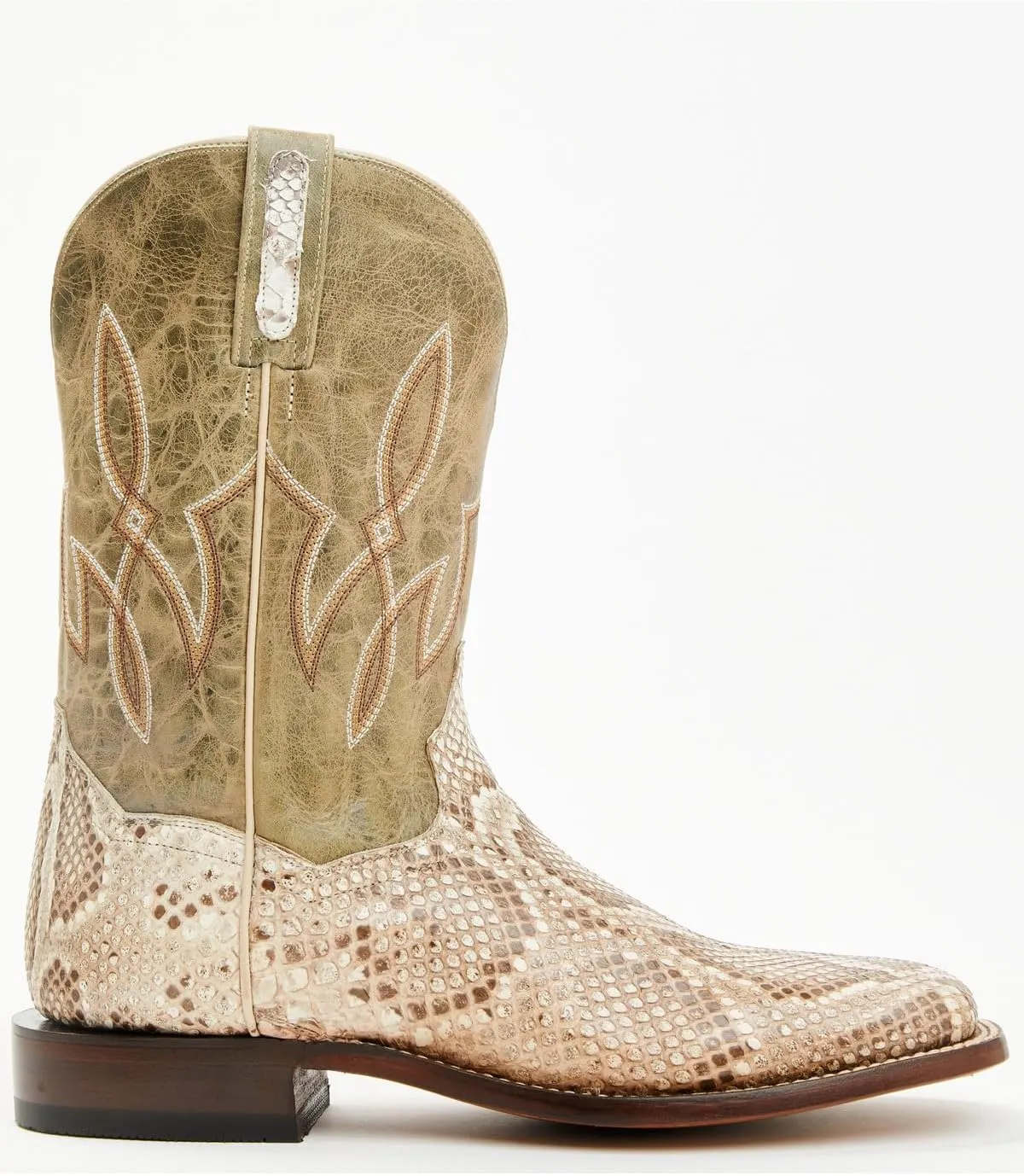 Dan Post Men's Exotic Python Western Boot Broad Square Toe - Dps1135