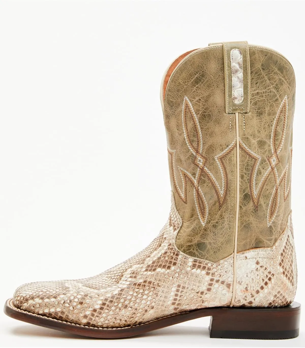 Dan Post Men's Exotic Python Western Boot Broad Square Toe - Dps1135