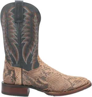 Dan Post Mens Templeton Embroidered Square Toe Pull On Dress Boots Mid Calf - Brown, Grey