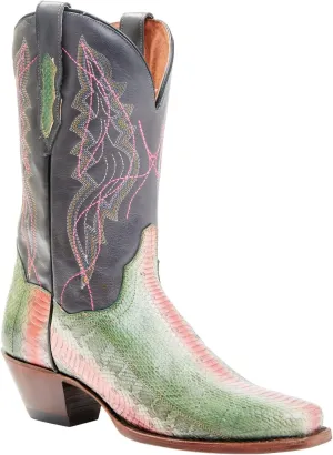 Dan Post Women's Exotic Watersnake Skin Western Boot Square Toe - Dpp5699