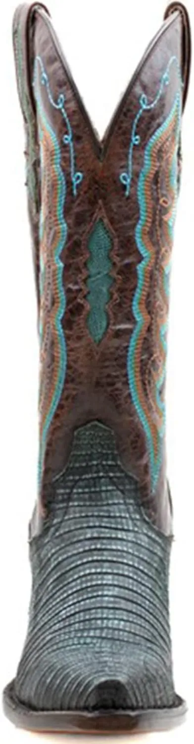 Dan Post Women's Rustic Exotic Lizard Western Boot Snip Toe - Dp80066