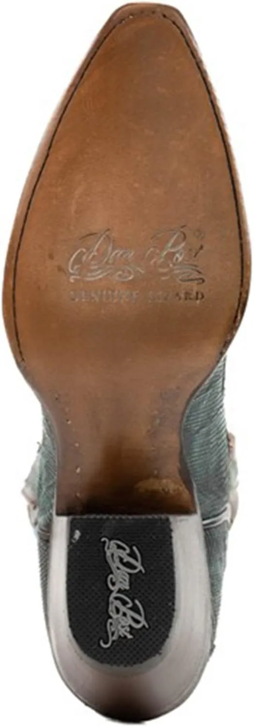 Dan Post Women's Rustic Exotic Lizard Western Boot Snip Toe - Dp80066