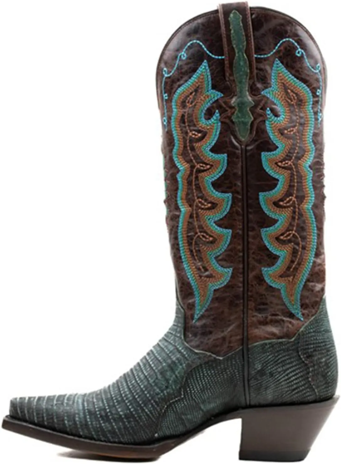 Dan Post Women's Rustic Exotic Lizard Western Boot Snip Toe - Dp80066