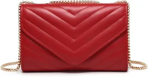 Dasein Women Small Quilted Crossbody Bags Stylish Designer Evening Bag Clutch Purses and Handbags with Chain Shoulder Strap