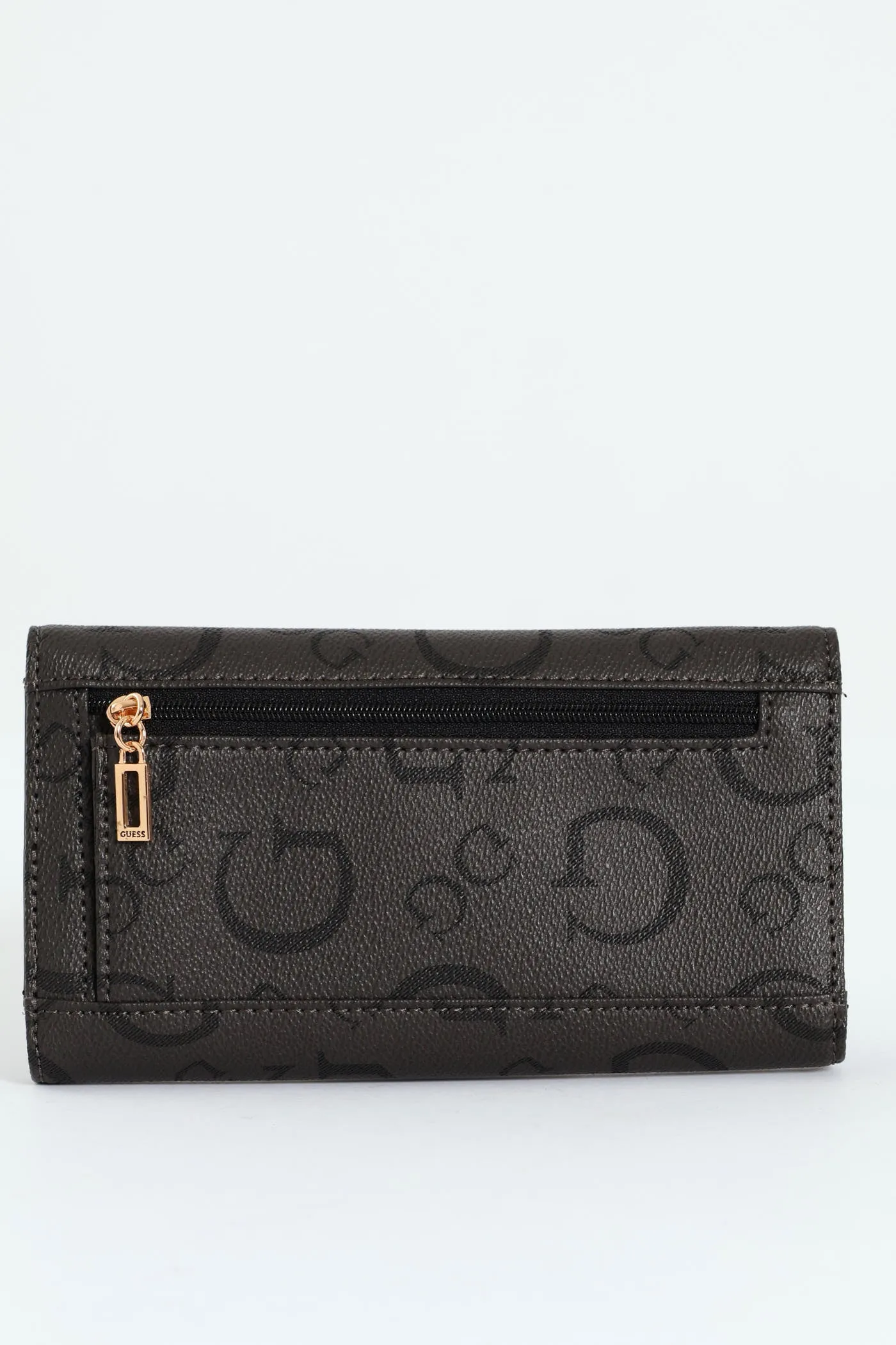 Delphina Slim Clutch Purse - Charcoal