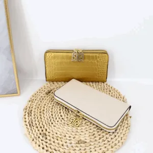 Designer Crocodile Pattern Purse 20 cm Long