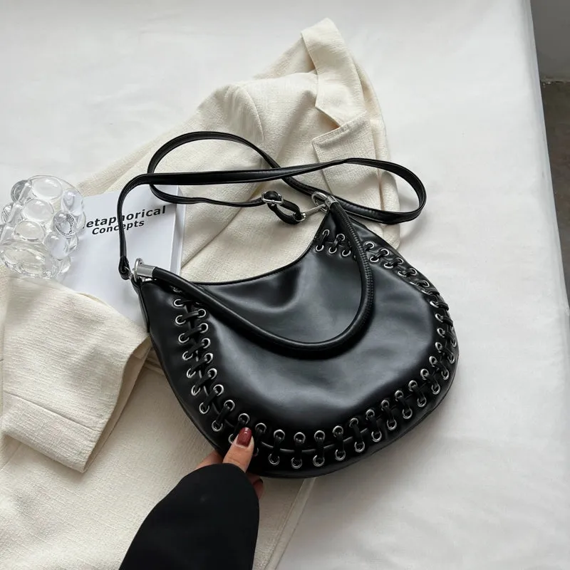 Designer Trendy French Style Textured Handbag