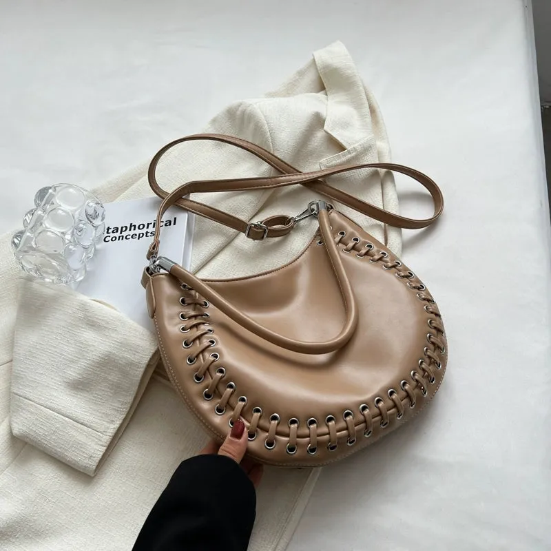 Designer Trendy French Style Textured Handbag