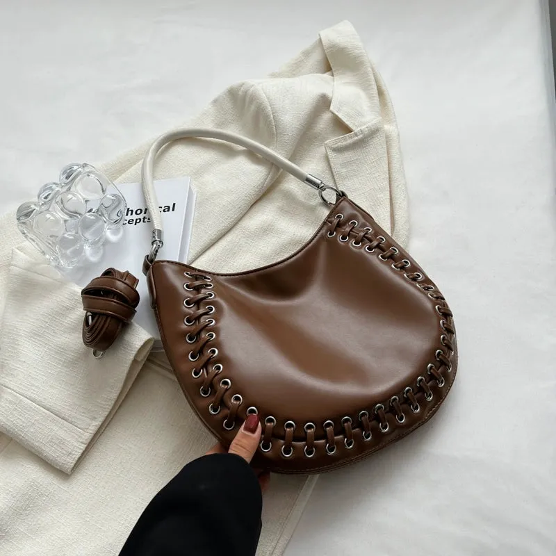 Designer Trendy French Style Textured Handbag