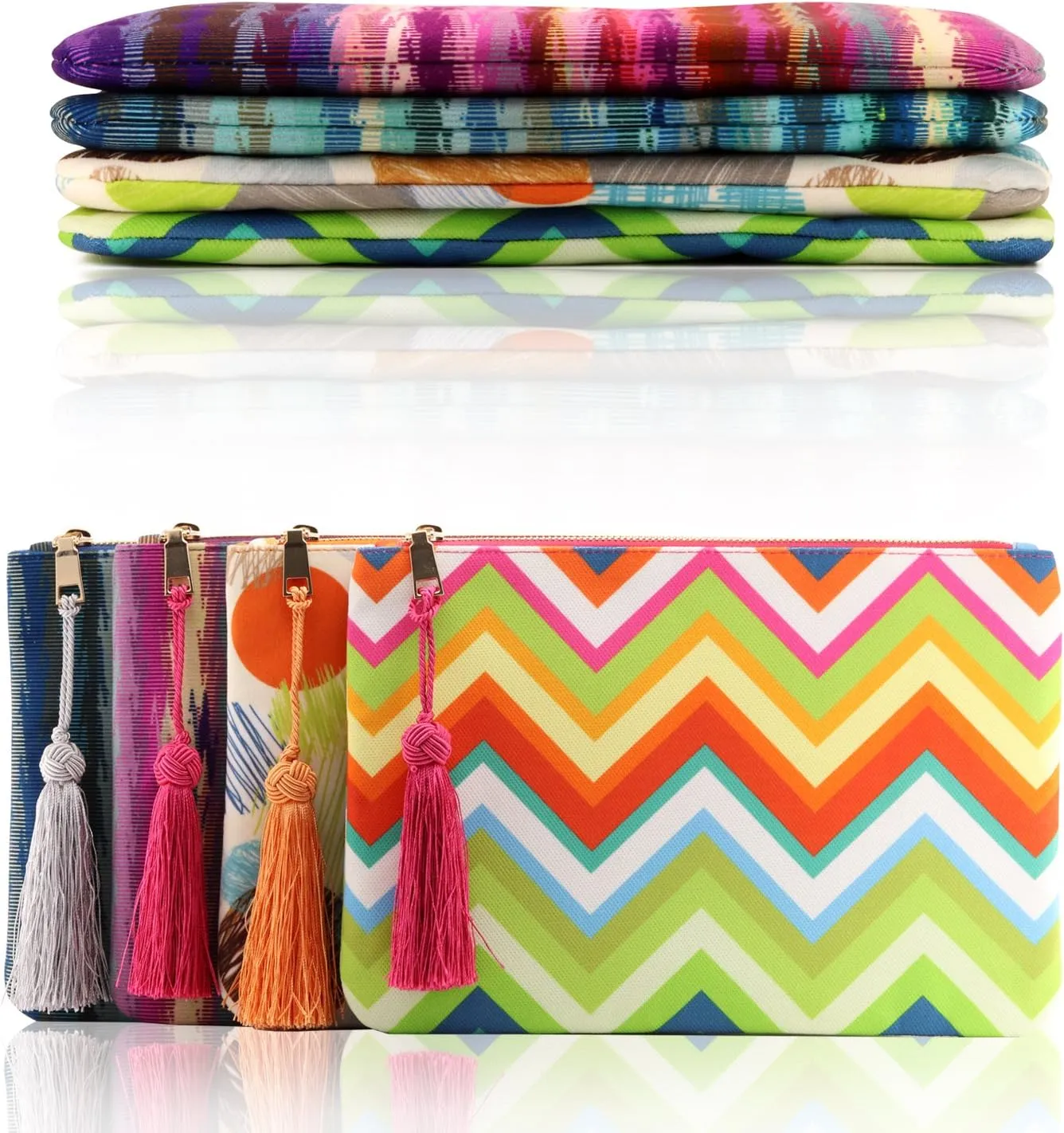 Designer Women’s Bohemian & Fashion Clutch Purse - Multiple Slots Money, Cards, Smartphone - Ultra Slim