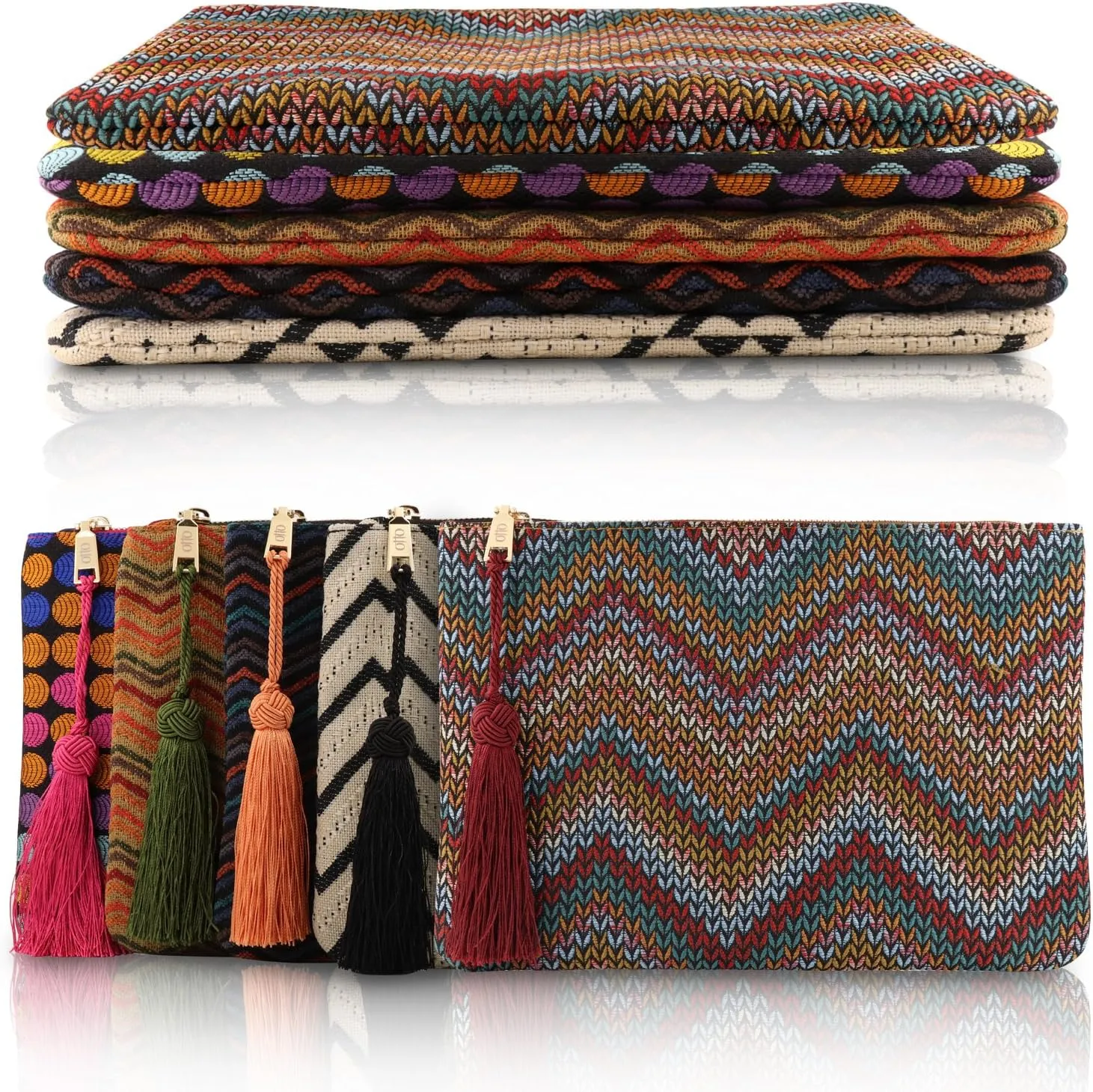 Designer Women’s Bohemian & Fashion Clutch Purse - Multiple Slots Money, Cards, Smartphone - Ultra Slim