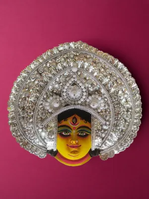 Devi Durga in Chhau Mask by Dharmendra Sutradhar