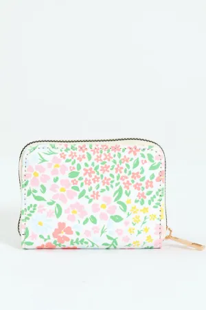 Ditsy Floral Small Zip Around Purse