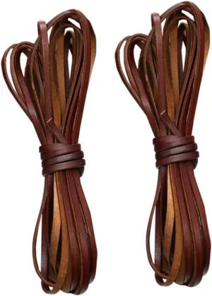 DIY Leather Rope 5m Long Real Cowhide Necklace Cords for Bracelets Handmade Jewelry Making Accessories Sturdy for Luggage Straps
