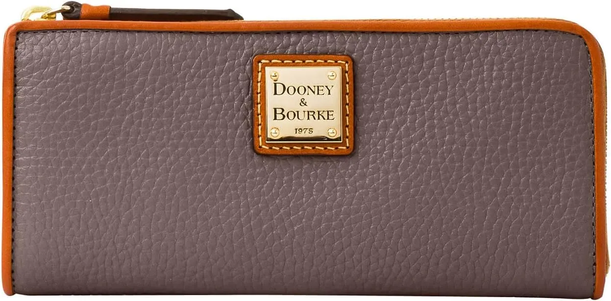 Dooney & Bourke Handbag, Pebble Grain Zip Clutch Wallet