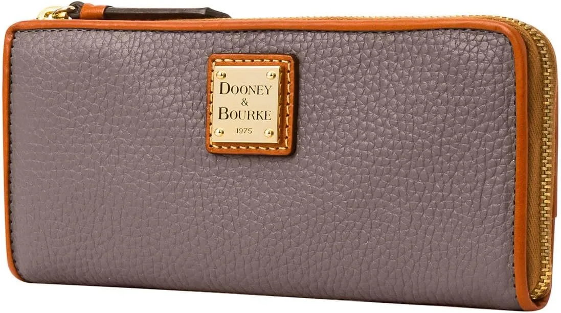 Dooney & Bourke Handbag, Pebble Grain Zip Clutch Wallet