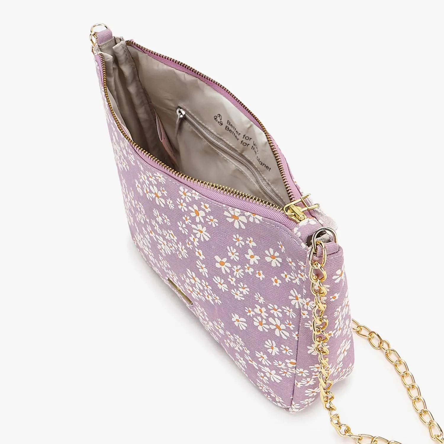 Eco Right Organic Canvas Crossbody Bags for Women, Water-Resistant Mini Purse