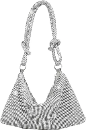 Elegant Rhinestone Evening Bags for Women - Sparkling Clutch Purses for Parties, Proms, Weddings, Night Outs, Formal Events