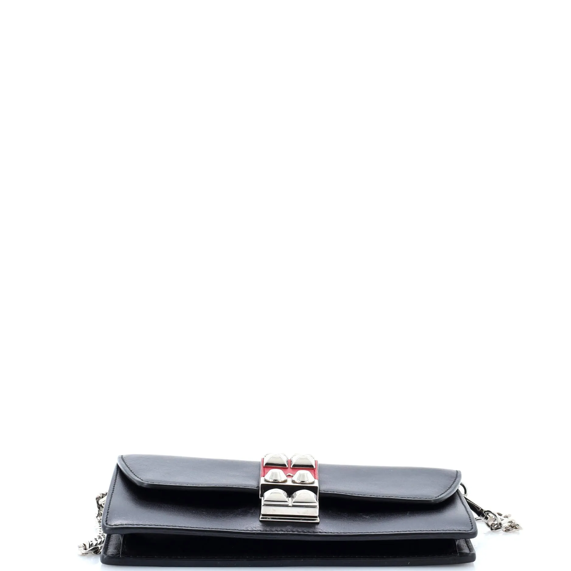 Elektra Wallet on Chain Studded Leather