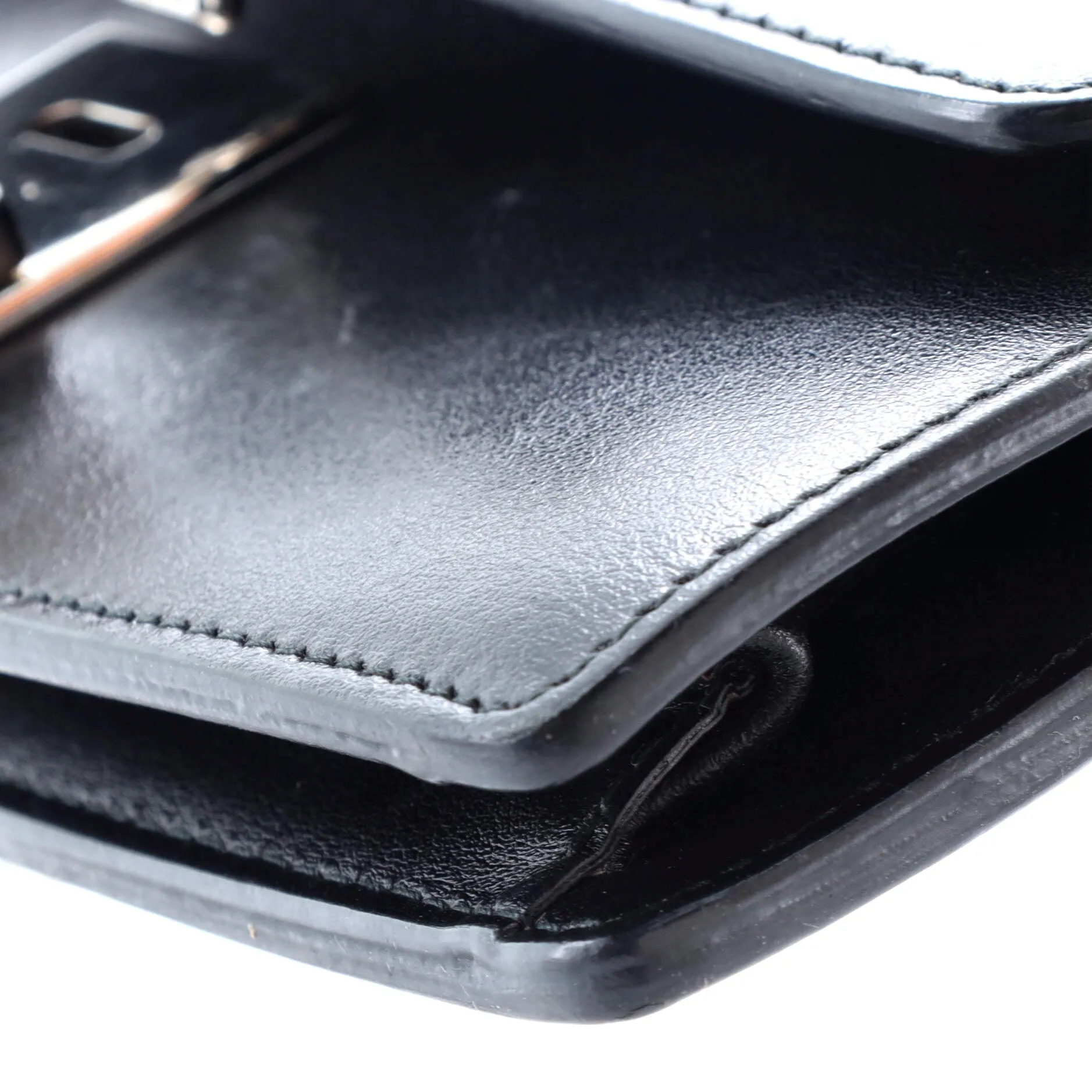 Elektra Wallet on Chain Studded Leather