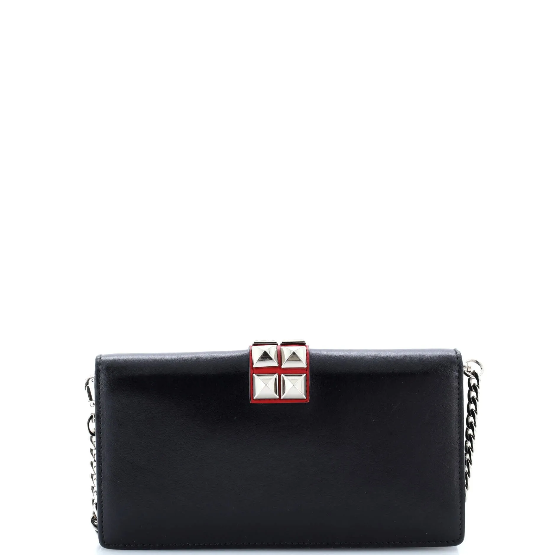 Elektra Wallet on Chain Studded Leather
