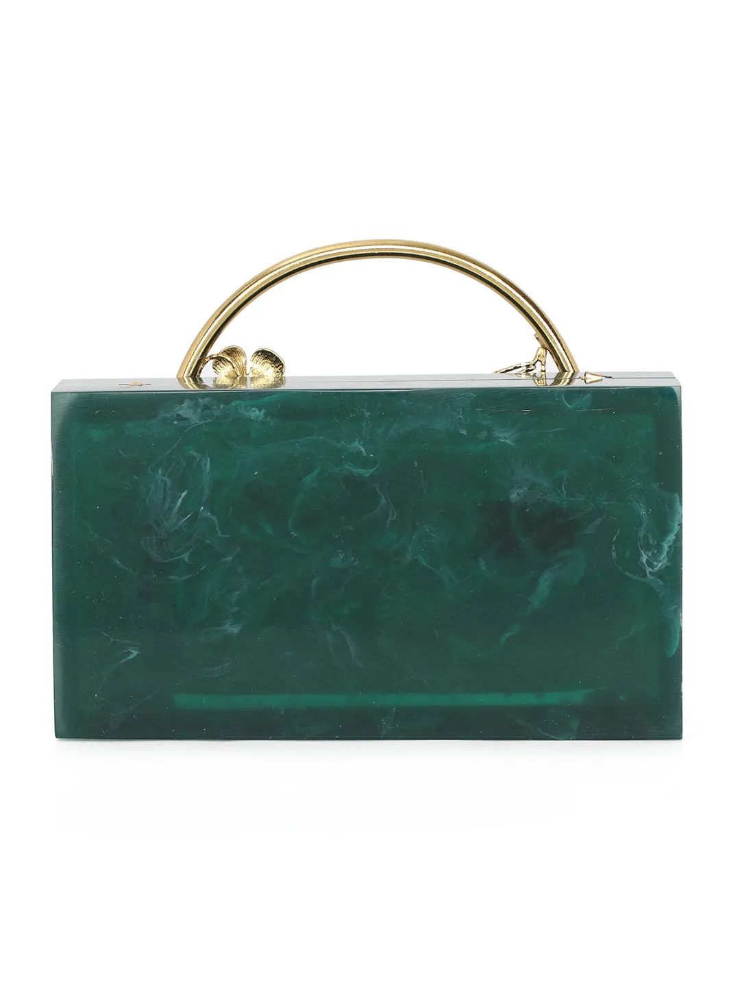 Embellished Box Clutch