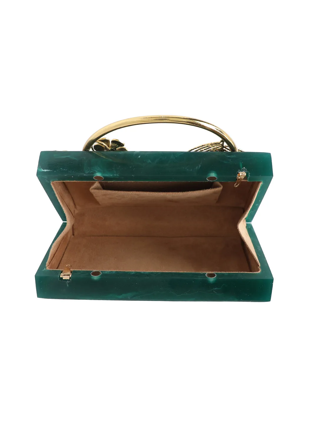 Embellished Box Clutch