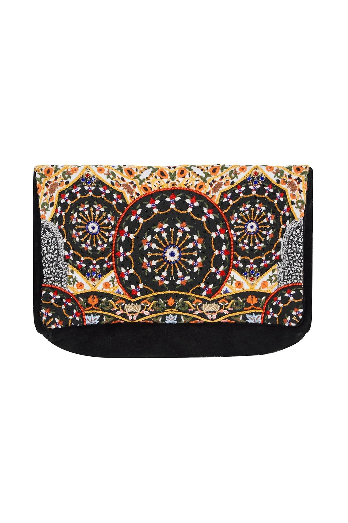 EMBELLISHED CLUTCH CHAMBER OF REFLECTIONS