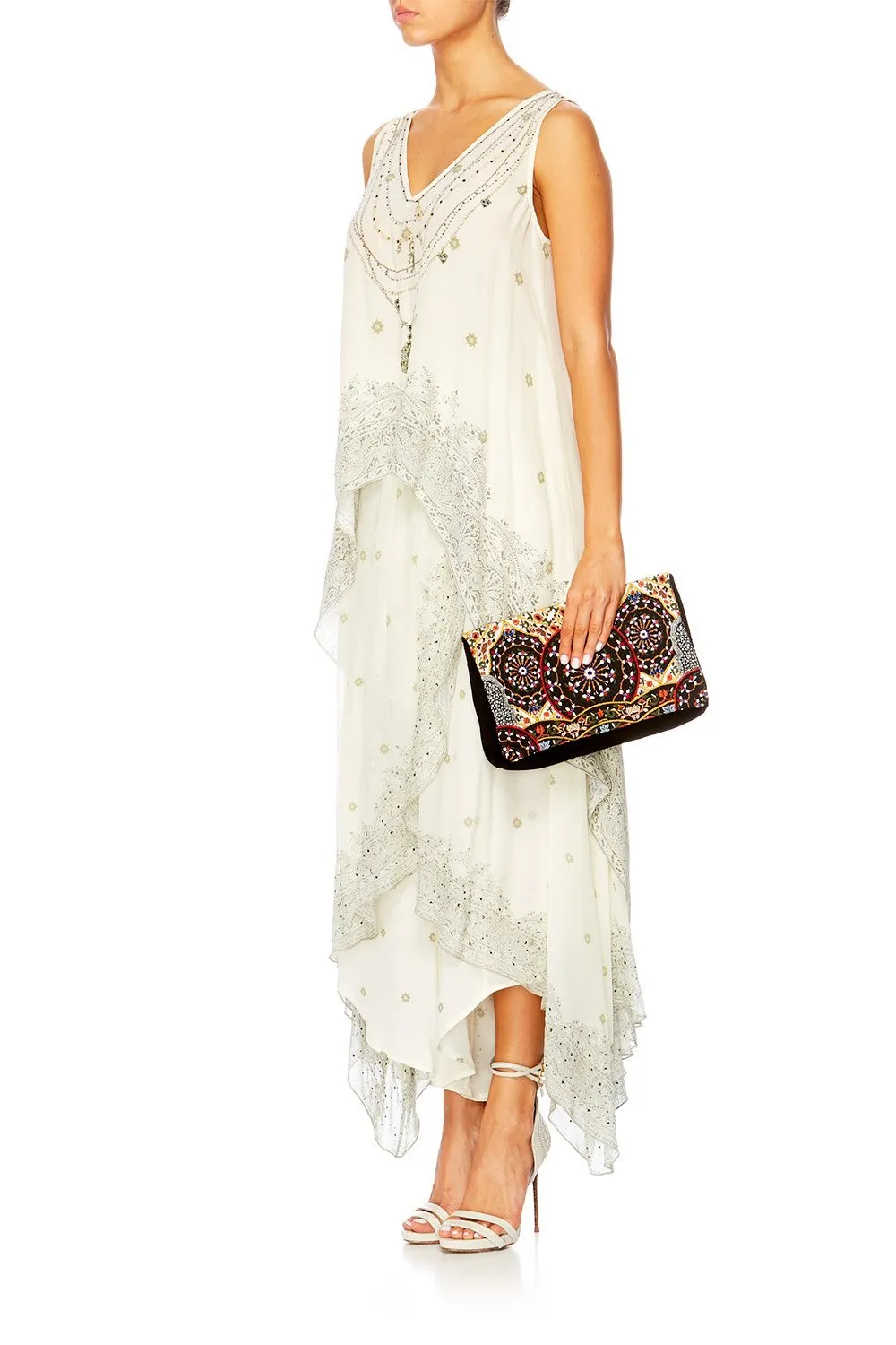 EMBELLISHED CLUTCH CHAMBER OF REFLECTIONS