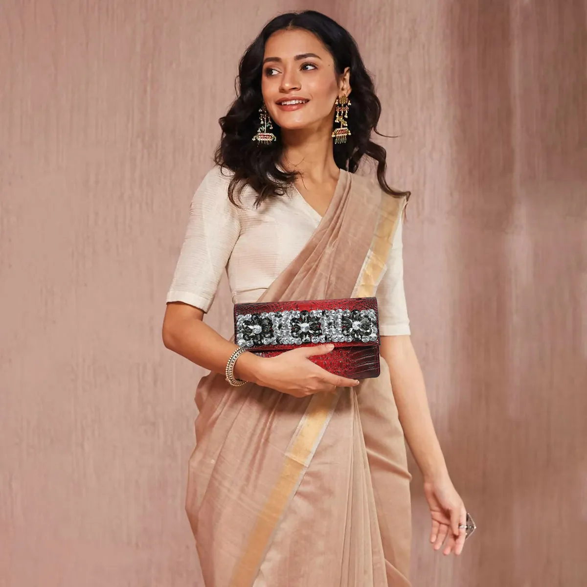 Embellished Designer Clutch For Parties