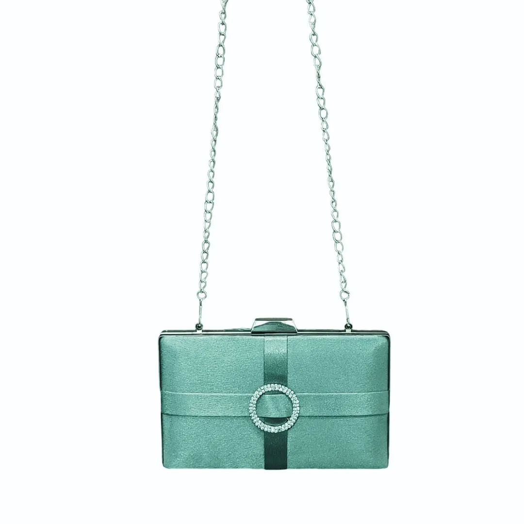 Emerald Empress Green Color Classy Party Wear Clutch
